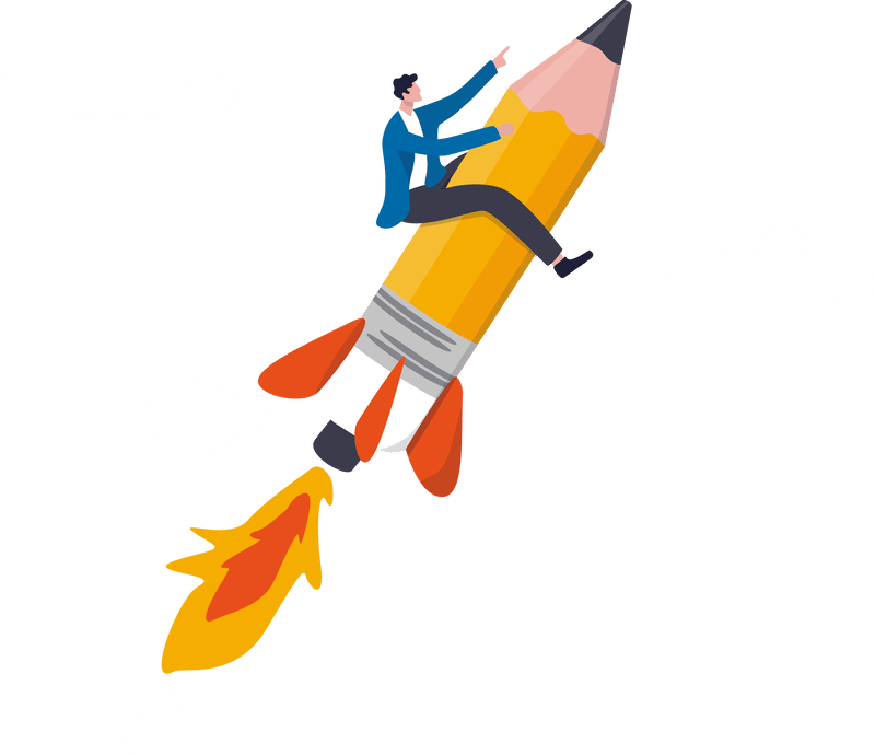 pencil rocket