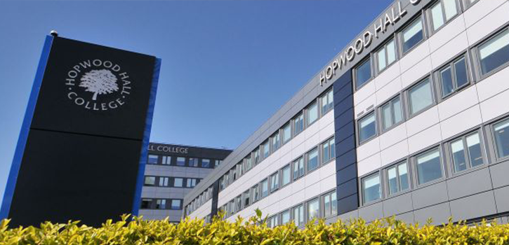 The Hopwood Hall College building