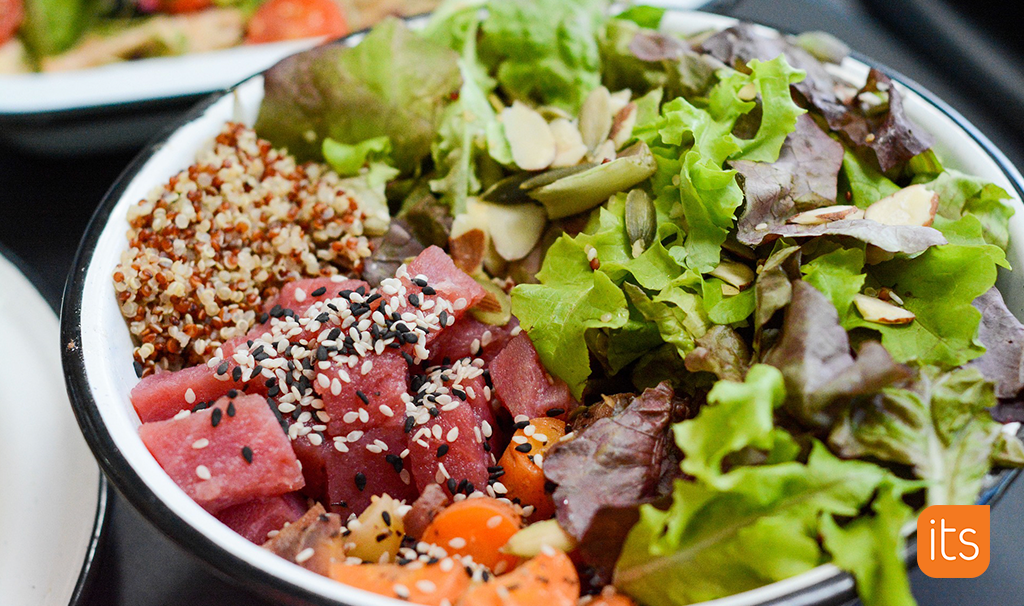 Tuna salad in a bowl.